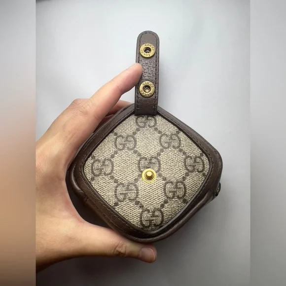 New Gucci GG Ophidia Zipper Key Pouch Case